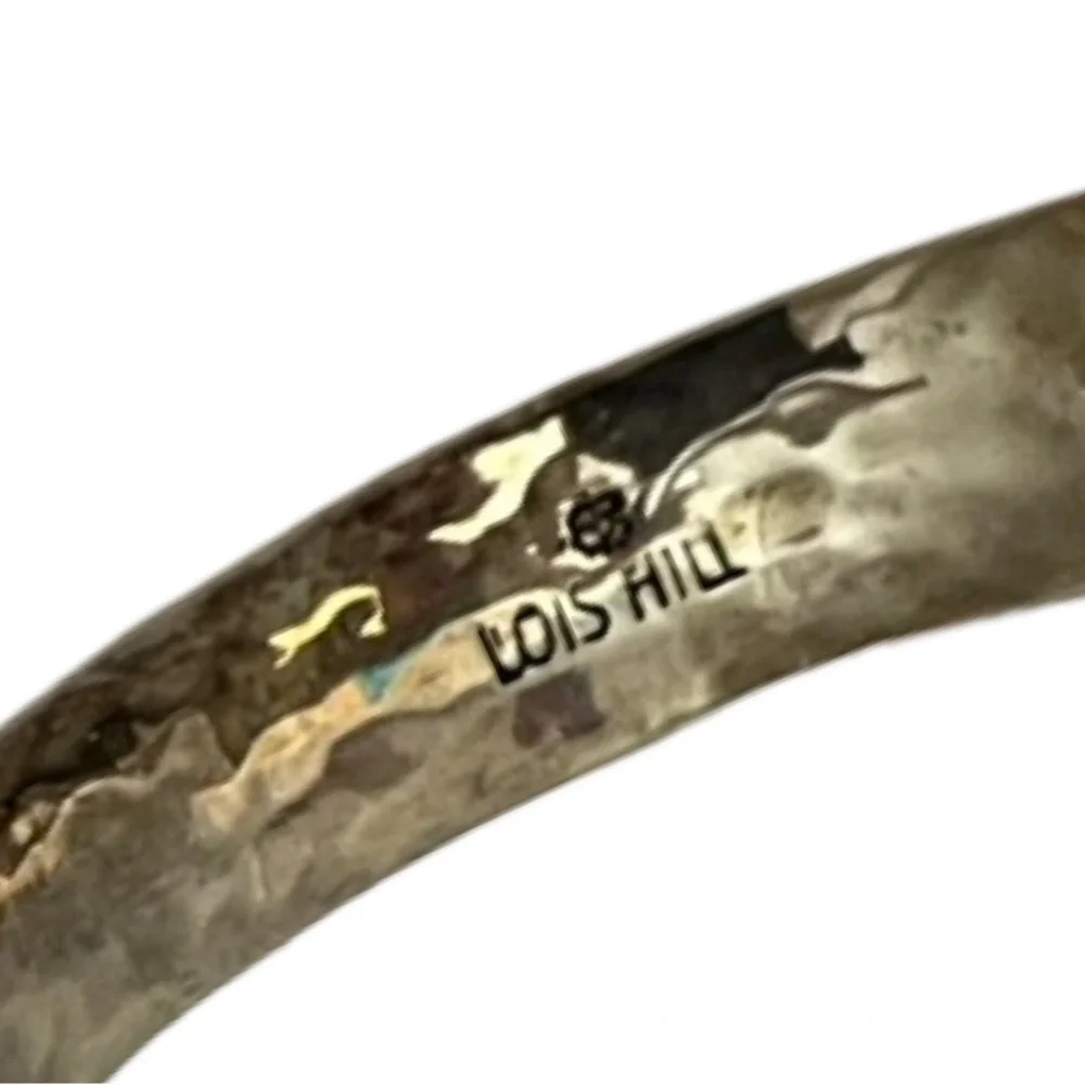 Vintage Sterling Silver Cuff Bracelet have Granulated Details Retired Lois Hill - Picture 10 of 15